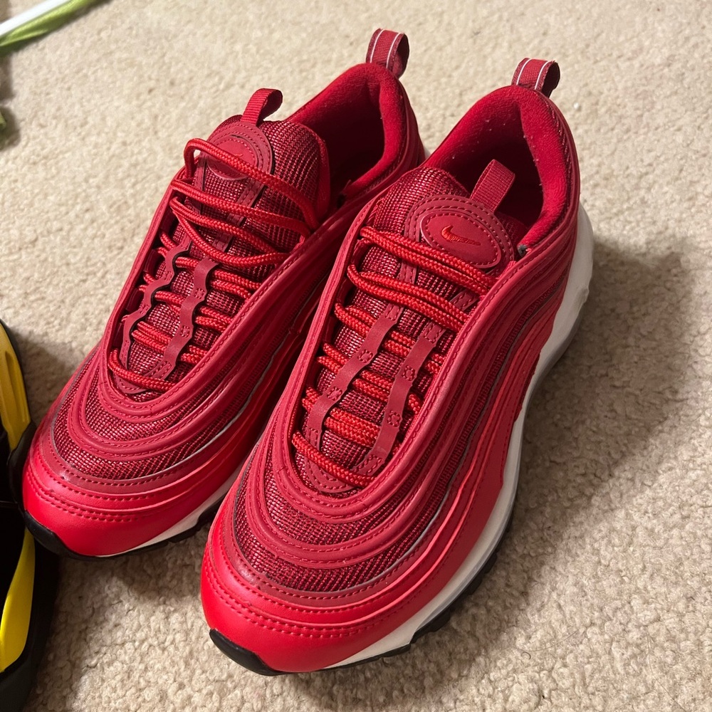 Vibrant Red Nike Air Max 97 Shoes